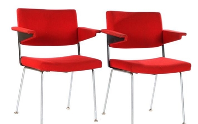 2 Gispen armchairs, A.R. Cordemeyer