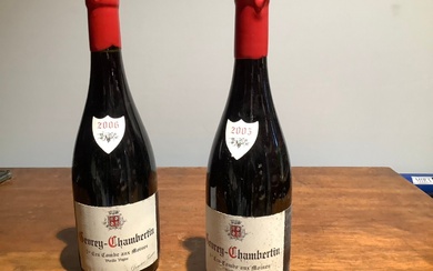 2 bouteilles de GEVREY CHAMBERTIN UNE DE 2006 ET UNE DE 2005 DE 1ER CRU...