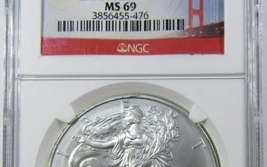 2014-(S) AMERICAN SILVER EAGLE NGC MS-69