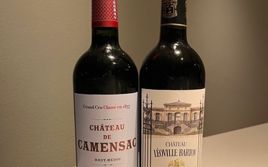 2018 Chateau Leoville Barton & 2021 Château de Camensac - Haut-Médoc, Saint-Julien Grand Cru Classé - 2 Bottles (0.75L)