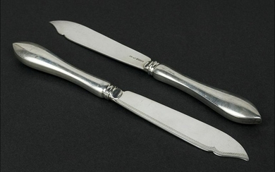 A Set of 18 Birks Sterling Silver Handled Fish Knives.