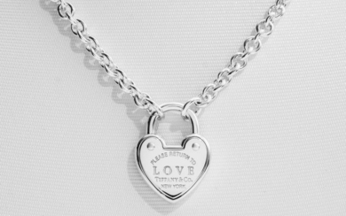 Return to Tiffany Love Lock NecklaceSilver - Necklace