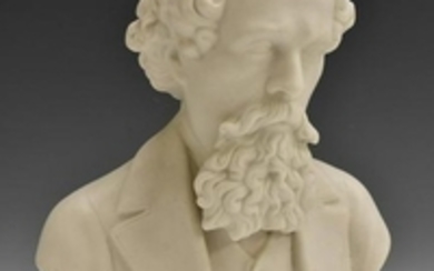 A 19th century Parian portrait bust, of Charles