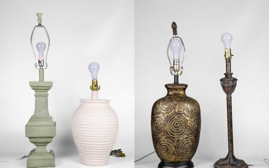 (4) Contemporary Decorative table lamps