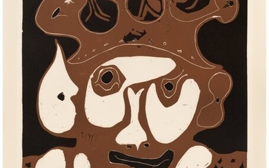 40065: Pablo Picasso (1881-1973) Carnaval, 1965 Linocut
