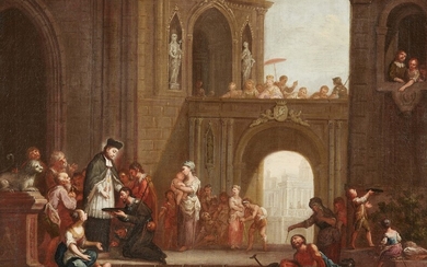 Italian School circa 1700 - Healing the Sick