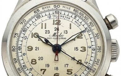 54065: Mido, Rare Multi-Centerchrono Steel Wristwatch