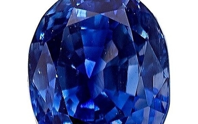 55065: Unmounted Kashmir Sapphire Sapphire: Oval-shape