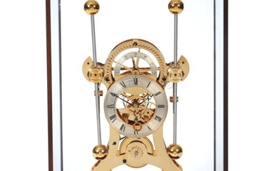 A Limited Edition Grasshopper Escapement Skeleton Mantel Timepiece, signed Comitti...