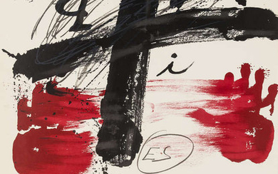 Antoni Tapies (1923-2012) An exhibition poster for Nationalgalerie Berlin, 1974