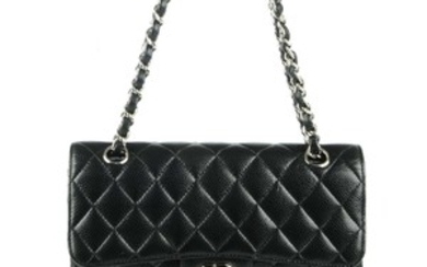 CHANEL - a Small Caviar Classic Double Flap handbag. View more details