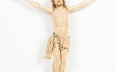 Christ Indo Portuguese ivory sculpture of the 17th…