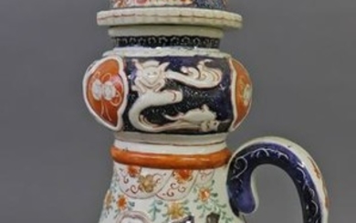 Colorful Japanese Imari Porcelain Ewer