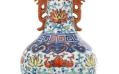 A Doucai Porcelain Bottle Vase