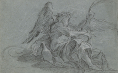 Giovanni Antonio Guardi (Venice 1699-1760), An angel holding a palm