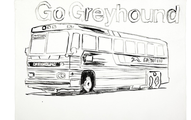 GO GREYHOUND, Andy Warhol