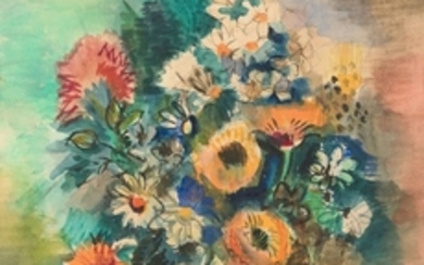 Jean DUFY 1888- 1964 Bouquet de fleurs - 1922