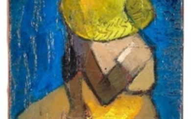 Louis TOFFOLI (1907 1999) Femme assise au chapeau …