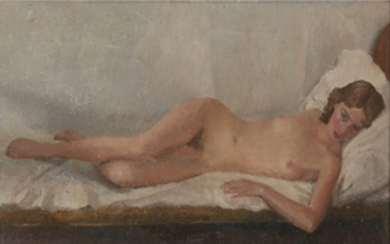 [§] ROBERT SAWYERS (BRITISH 1923-2002) RECLINING NUDE Signed with...