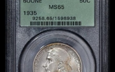 A United States 1935 Daniel Boone Commemorative 50c Coin