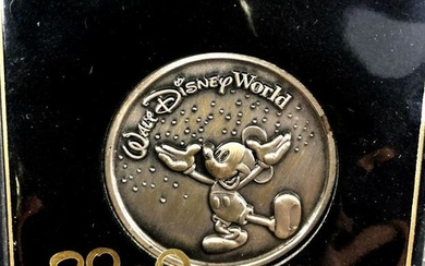 Walt Disney World Mickey Mouse Pewter Coin Medallion