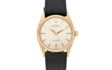 Rolex. An 18K rose gold automatic wristwatch