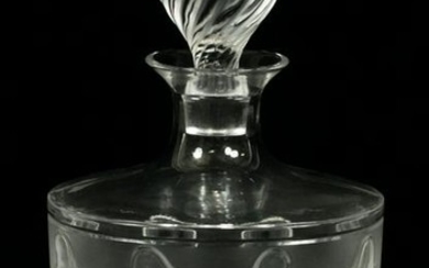 LALIQUE CRYSTAL WHISKEY DECANTER "FEMMES ANTIQUES"