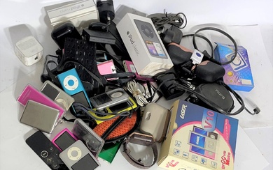 A Bag of Various MP3 Players, Smart-Watches, etc.