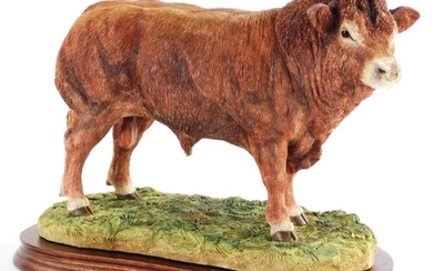 A Border Fine Arts figure of a Limousin bull,...