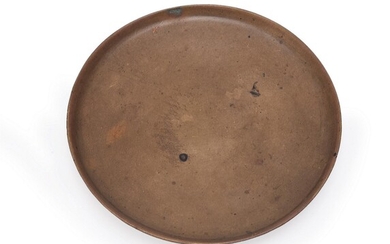 A Chinese bronze incense tray