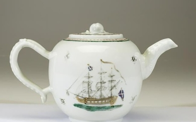 A Chinese export porcelain teapot, possibly for the