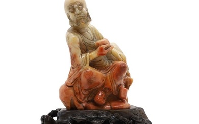 A Chinese soapstone carving