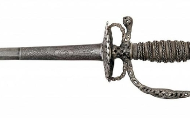 A Fine Austrian Court Sword with Gold-Plated Silver