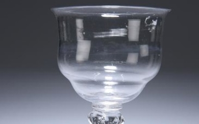 A MID-18TH CENTURY SILESIAN STEM SWEETMEAT GLASS, with
