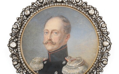 A MINIATURE OF EMPEROR NICHOLAS I, ATTRIBUTED TO ALOIS GUSTAV ROCKSTUHL, CIRCA 1850