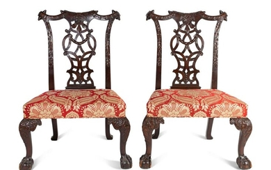 A Pair of Irish George III Style Mahogany Side Chairs