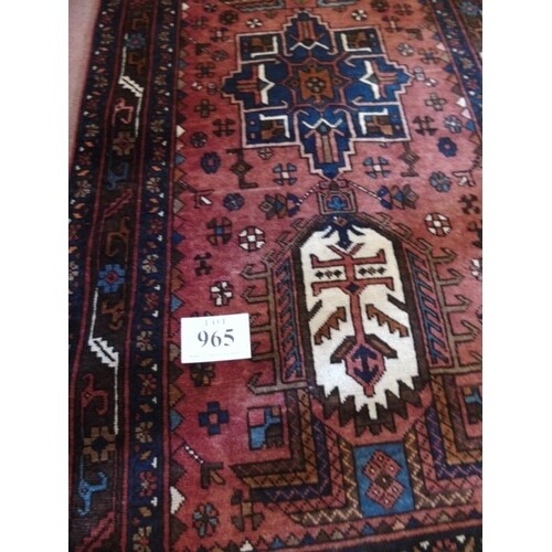 A Persian Tabriz runner. A good clean rug in good condition ...