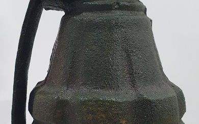 A REPRODUCTION CAST IRON 'HAND GRENADE'