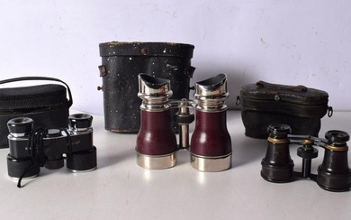 A collection of vintage cased Opera glasses (3)