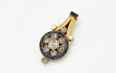 A historical pendant decorated with diamonds and