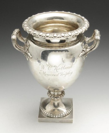 A large early twentieth century silver twin-handled