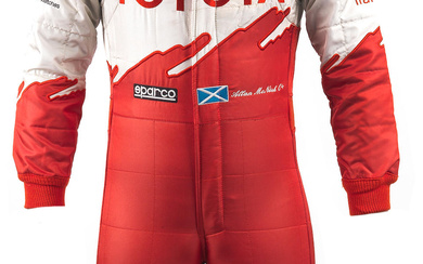 A set of Allan McNish Toyota F1 race overalls by...