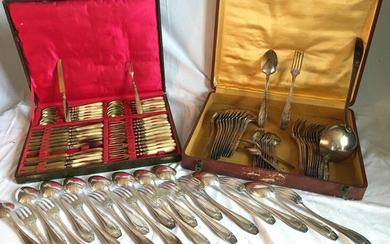 A silver plated metal lot comprising
