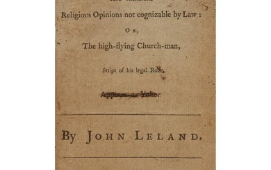 [Americana] Leland, John, The Right of Conscience