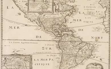 Americas. Bertius (Petrus & Tavernier Melchior), Carte de L'Amerique..., 1661