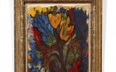 Amintore Fanfani (Italian, 1908-1999), Expressionist Still Life with Tulips