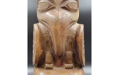 Amos Wallace Tlingit Carver Alaskan Stone Sculpture