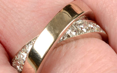 An 18ct gold diamond 'Paris Nouvelle Vague' ring, by Cartier.