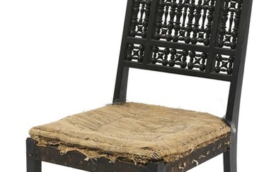 An Aesthetic ebonised side chair