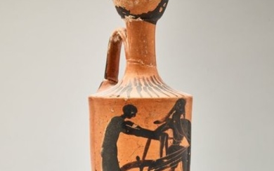 Ancient Greek Ceramic ATTIK LEKYTHOS - (1)